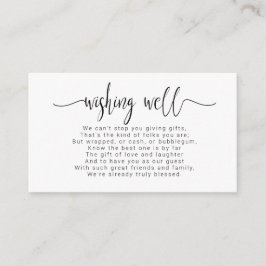 Einfach Minimalistisch, gut Schwarz-ID523 wünschen Begleitkarte