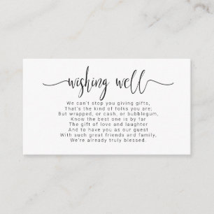 Einfach Minimalistisch, gut Schwarz-ID523 wünschen Begleitkarte