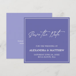 Einfach Minimalistisch Lila Save The Date