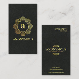 Einfach Minimalistisch, luxuriös, Premium, schwarz Visitenkarte