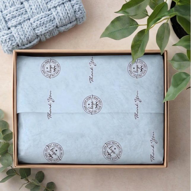 Einfach Minimalistisch Modern Hellblau Seidenpapier (Von Creator hochgeladen)