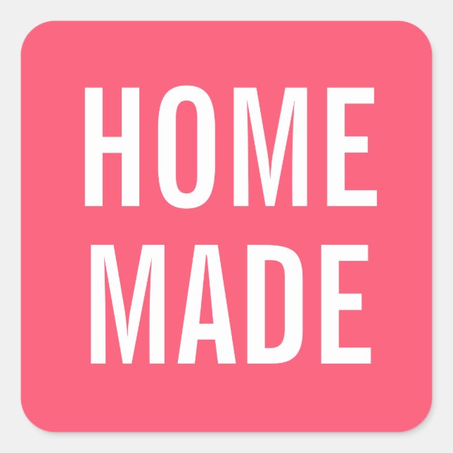 Einfach minimalistisch, modern und gewagt quadratischer aufkleber (Vorderseite)