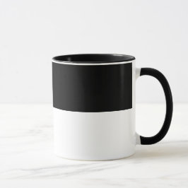 Einfach minimalistisch, schwarz und weiß tasse