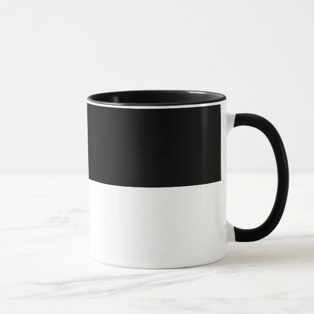 Einfach minimalistisch, schwarz und weiß tasse (Rechts)