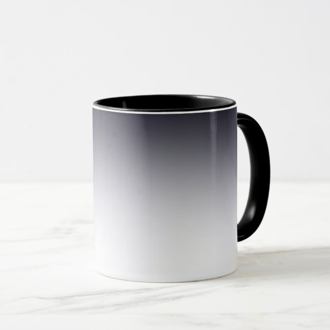 Einfach minimalistisch, schwarz und weiß. tasse (VorderseiteRechts)