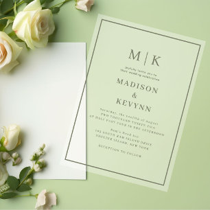 Einfach Minimalistisch und Chic Hochzeit Acryleinladungen