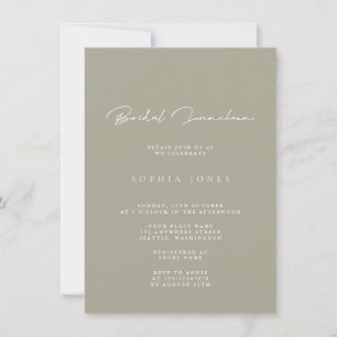 Einfach Minimalistische Einladung von Bridal Lunch