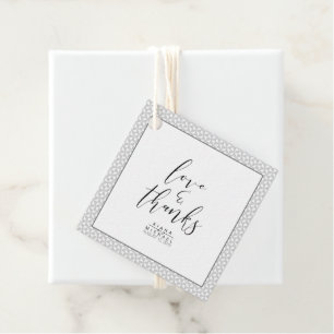 Einfach Minimalistische Hochzeit dank Black ID523 Geschenkanhänger