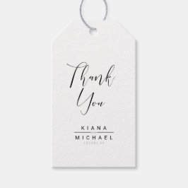 Einfach Minimalistische Hochzeit Danke, ID523 Geschenkanhänger