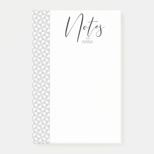 Einfach Minimalistische Wedding Black ID523 Post-it Klebezettel (Vorderseite)
