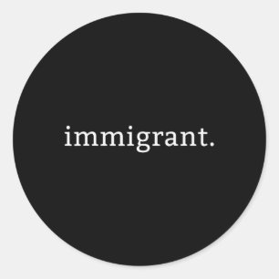 Einfach Minimalistischer Anti-Trump-Anti-Rassismus Runder Aufkleber
