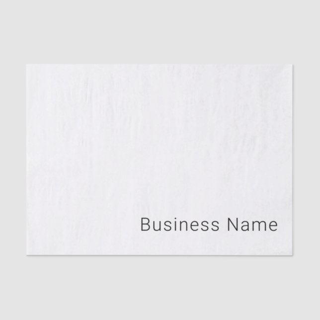 Einfach minimalistischer bearbeitbarer Name oder a Seidenpapier (Vorderseite)