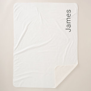 Einfach minimalistischer bearbeitbarer Name oder a Sherpadecke