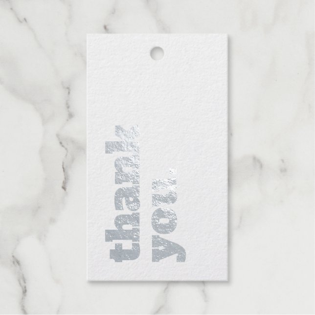 Einfach Minimalistischer Dank für den Geschäftspre Geschenkanhänger (Vorderseite)