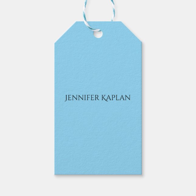 Einfach Minimalistischer Moderner Profi Geschenkanhänger (Vorderseite)