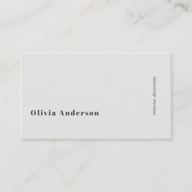 Einfach Minimalistischer QR Code Gray Modernster S Visitenkarte (Vorderseite)