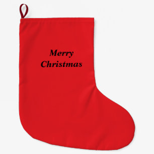 Einfach minimalistisches elegantes individuelles F Großer Weihnachtsstrumpf