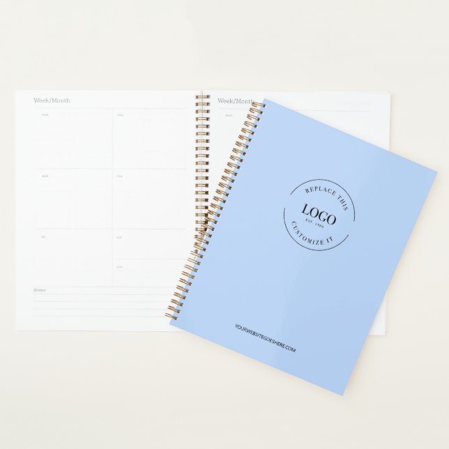 Einfach Minimalistisches Logo mit der Marke Blau Planer (Anzeige)