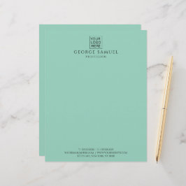 Einfach Minimalistisches Logo und Text Briefbogen