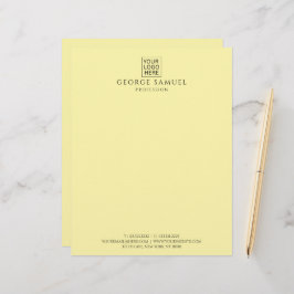 Einfach Minimalistisches Logo und Text Briefbogen