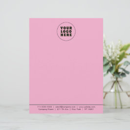 Einfach Minimalistisches Logo und Text Briefbogen