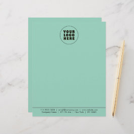 Einfach Minimalistisches Logo und Text Briefbogen