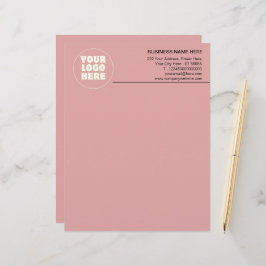 Einfach Minimalistisches Logo und Text Briefbogen