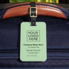 Einfach Minimalistisches Logo und Text Gepäckanhänger