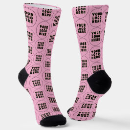 Einfach Minimalistisches Logo und Text Socken