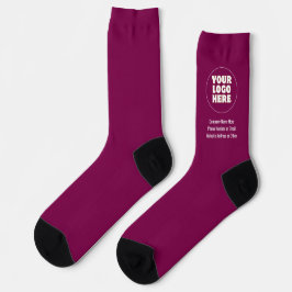 Einfach Minimalistisches Logo und Text Socken