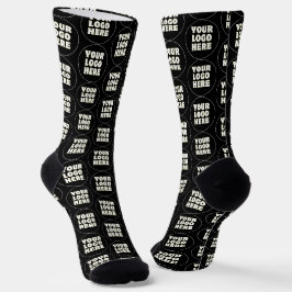 Einfach Minimalistisches Logo und Text Socken