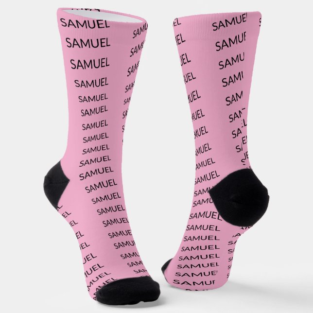 Einfach Minimalistisches Logo und Text Socken (Gewinkelt)
