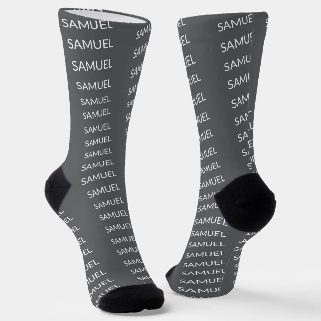 Einfach Minimalistisches Logo und Text Socken (Gewinkelt)