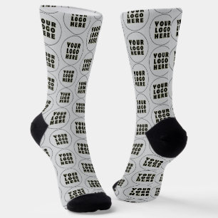 Einfach Minimalistisches Logo und Text Socken