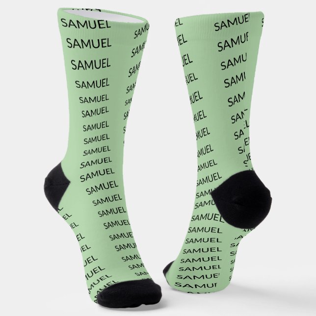 Einfach Minimalistisches Logo und Text Socken (Gewinkelt)