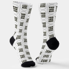 Einfach Minimalistisches Logo und Text Socken