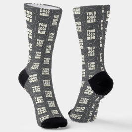 Einfach Minimalistisches Logo und Text Socken