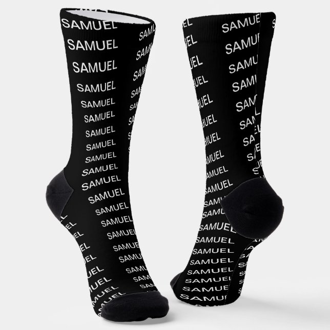 Einfach Minimalistisches Logo und Text Socken (Gewinkelt)