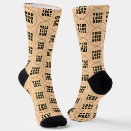 Einfach Minimalistisches Logo und Text Socken