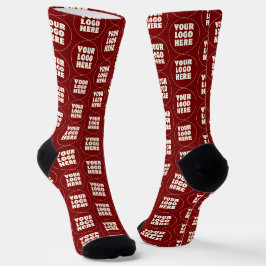 Einfach Minimalistisches Logo und Text Socken
