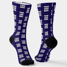 Einfach Minimalistisches Logo und Text Socken