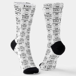 Einfach Minimalistisches Logo und Text Socken