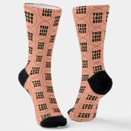 Einfach Minimalistisches Logo und Text Socken