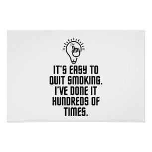 Einfach mit dem Rauchen aufhören Poster