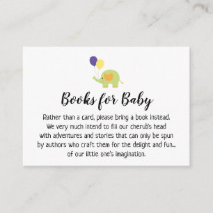 Einfach mit Elephant Book Request Insert Cards