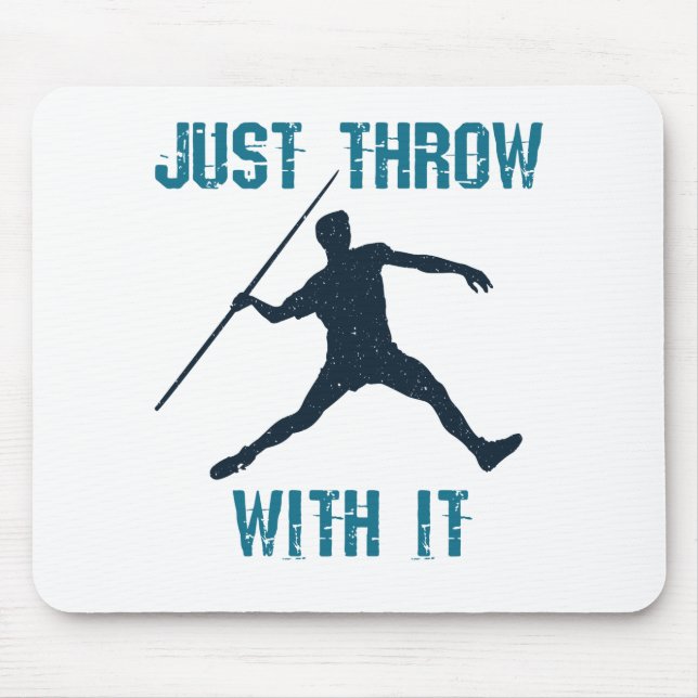 Einfach mit Javelin Thrower Track und Field werfen Mousepad (Vorne)