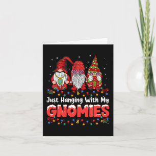 Einfach mit meinen Gnomies in Pyjama lustiger Gnom Karte