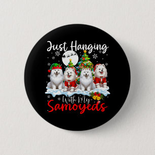 Einfach mit meinen Samoyeds spielen Weihnachten Dr Button