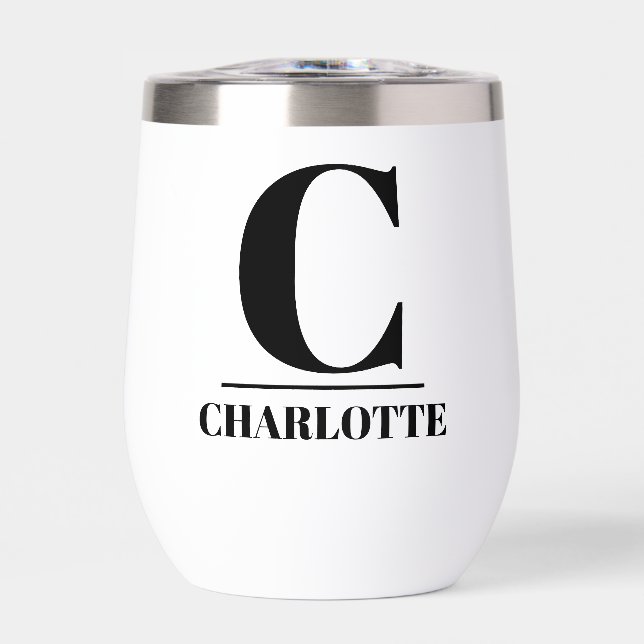 Einfach Mit Monogramm Name Personalisiert (Vorderseite)