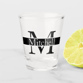 Einfach Mit Monogramm Name Personalisiert Schnapsglas